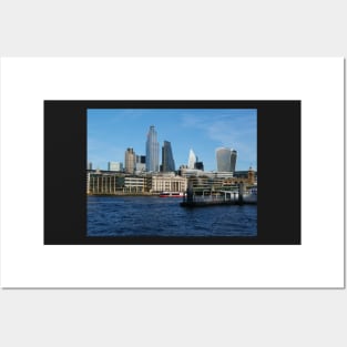 London skyline and city on the move Posters and Art